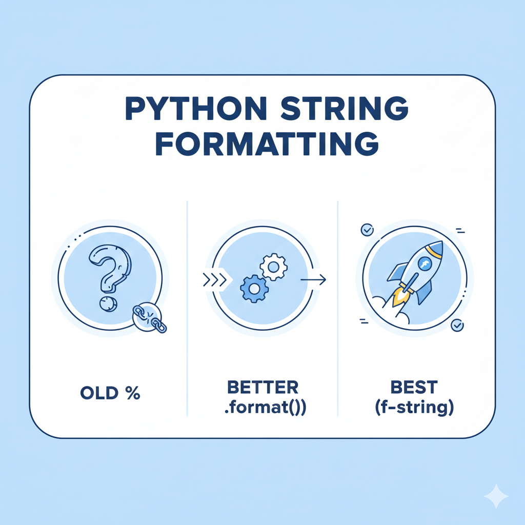 f-string, .format()
