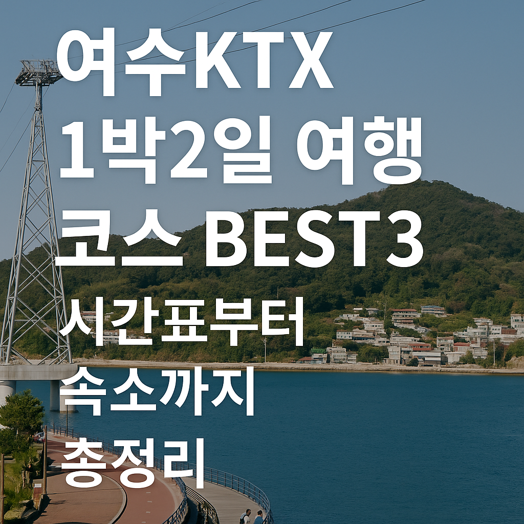 여수 KTX 1박 2일 여행 코스 BEST 3 – 시간표부터 숙소까지 총정리 썸네일