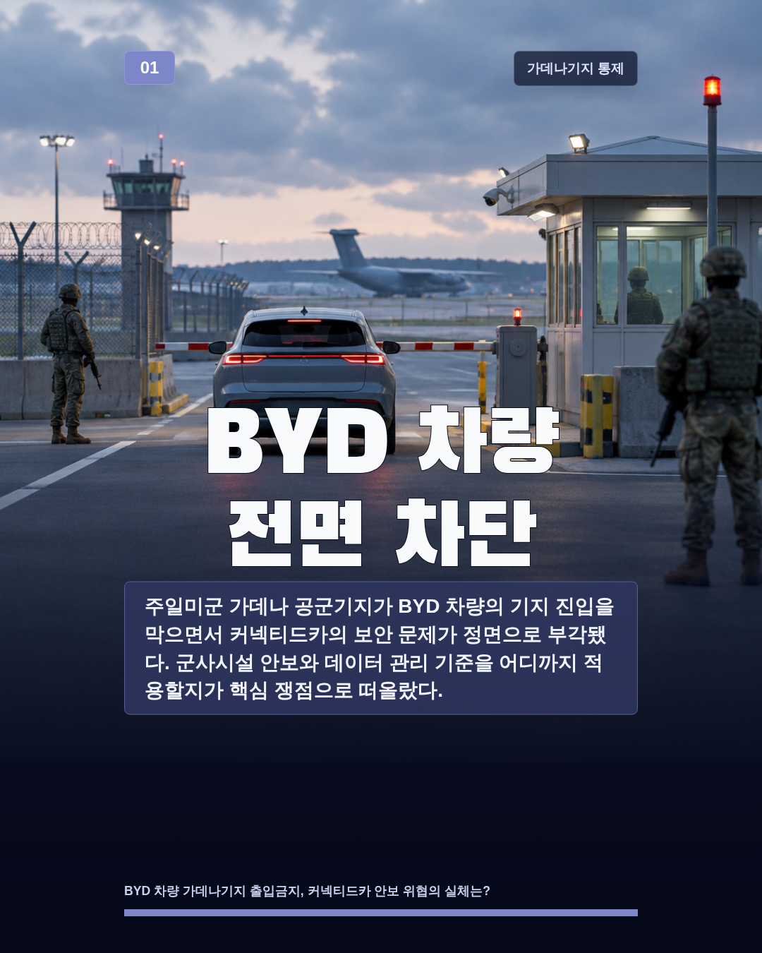 BYD 차량 전면 차단