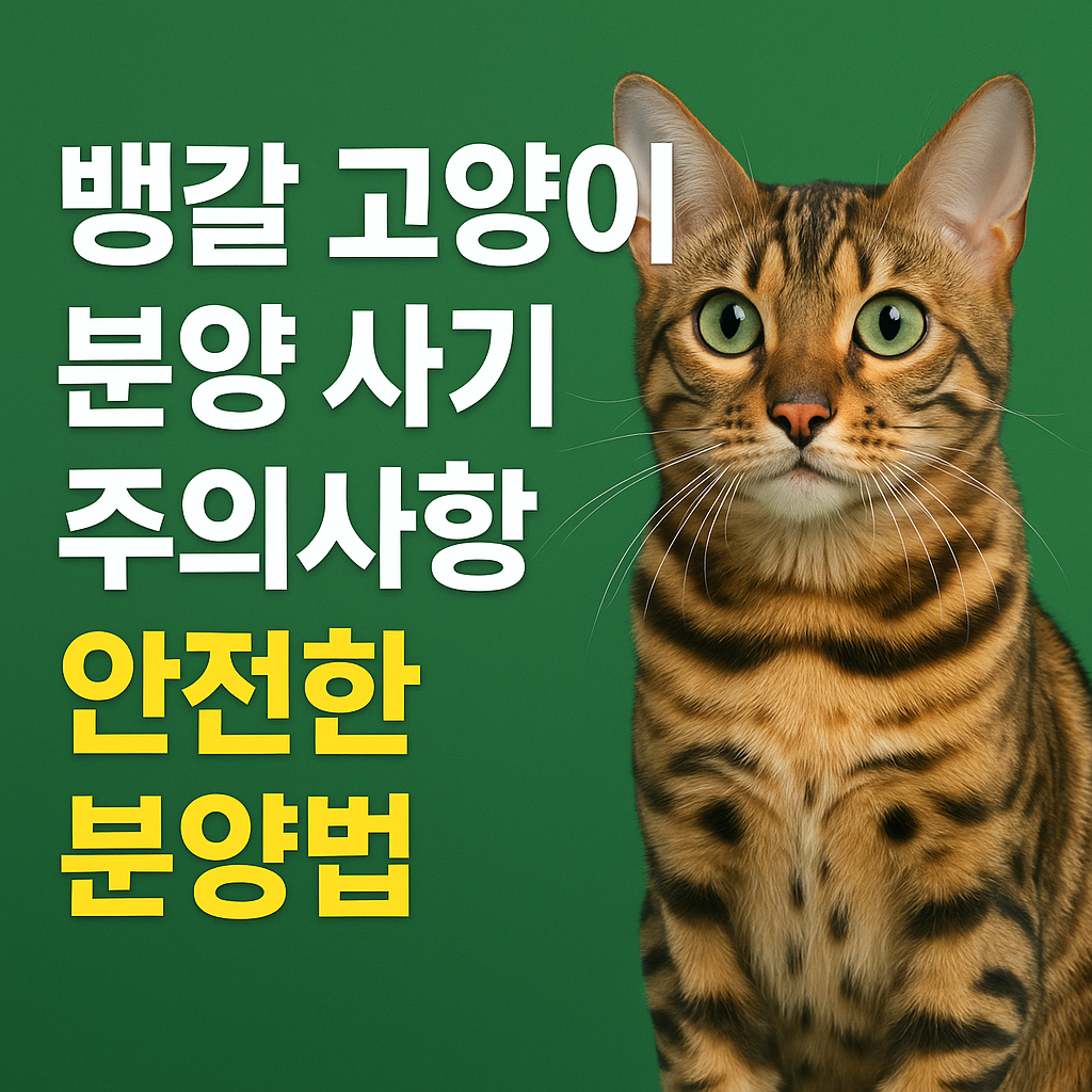 뱅갈 고양이 분양