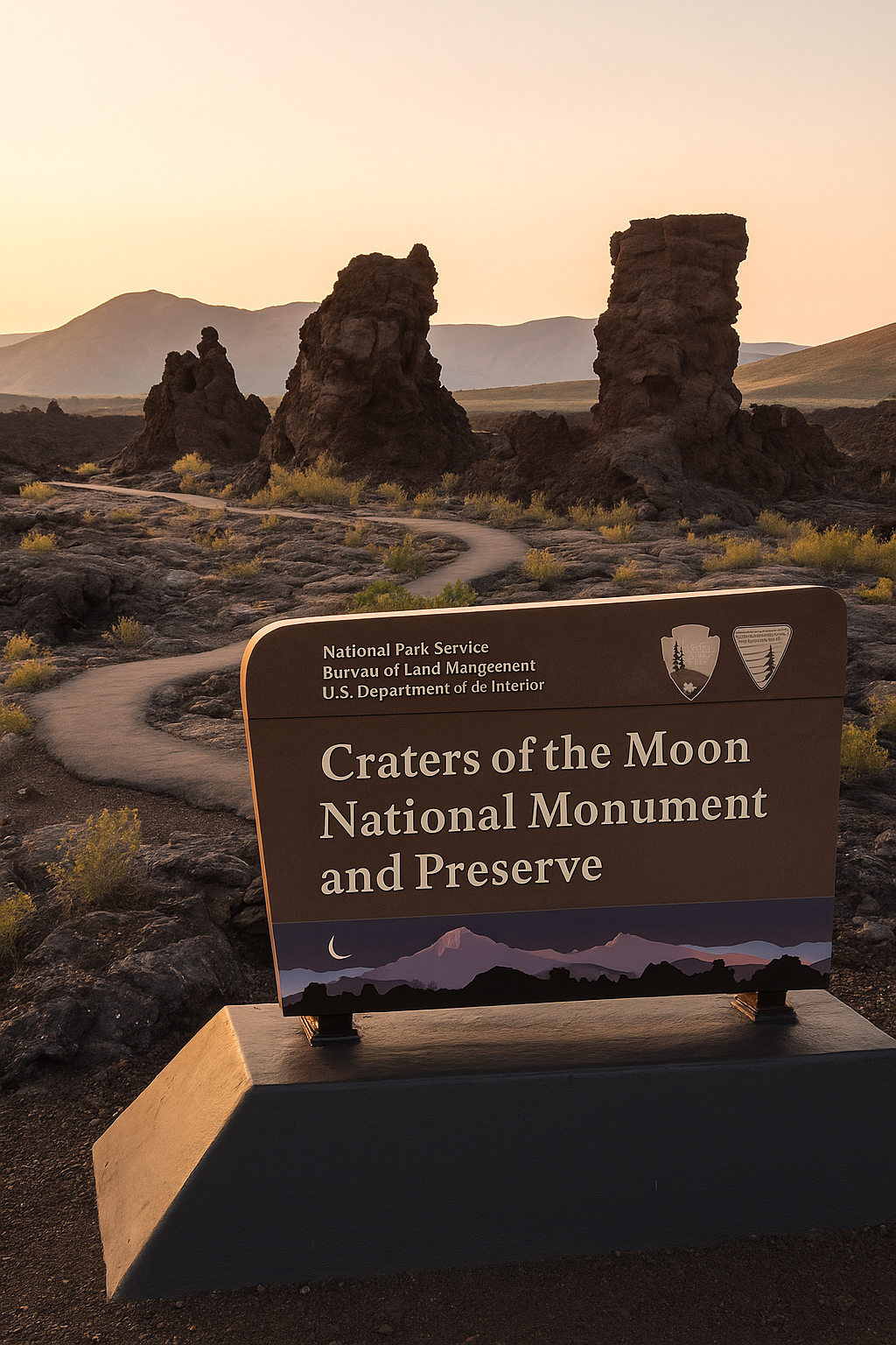 크레이터스 오브 더 문 국립 기념지 및 보호구역 (Craters of the Moon National Monument and Preserve)