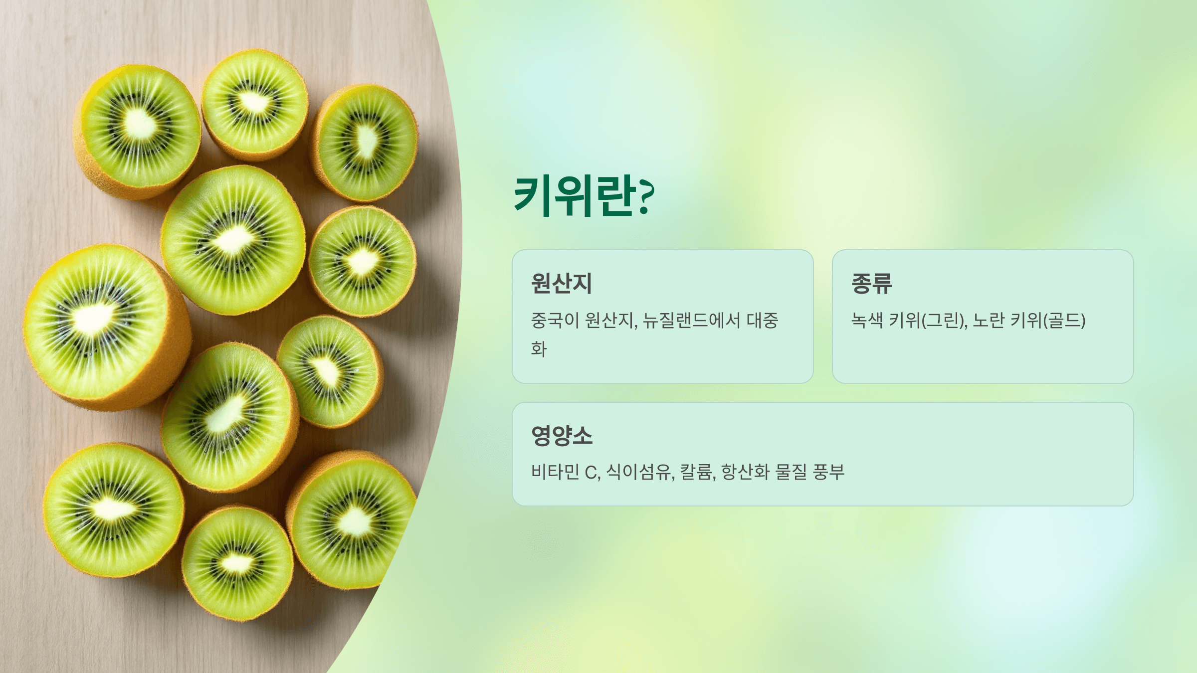 키위 사진입니다.