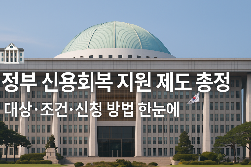 정부 신용회복 지원 제도 총정리