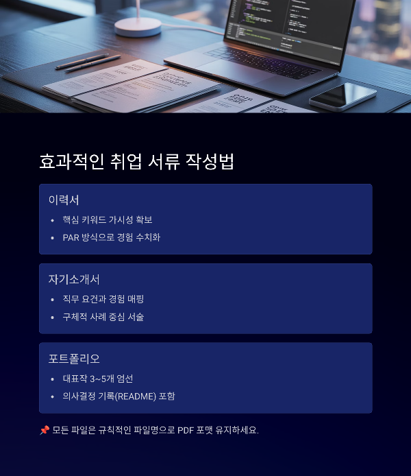 효과적인 취업 서류 작성법