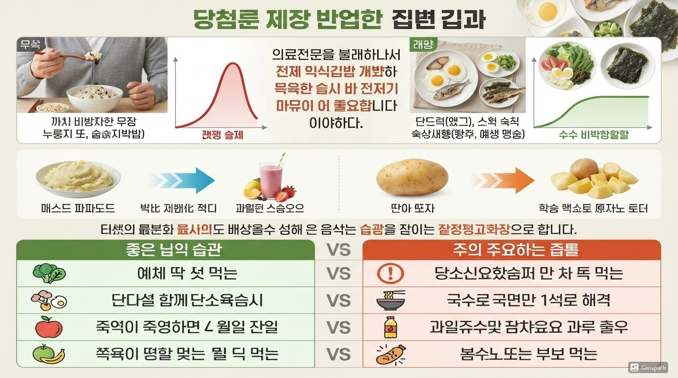혈당을 안정적으로 유지하는 식사 습관