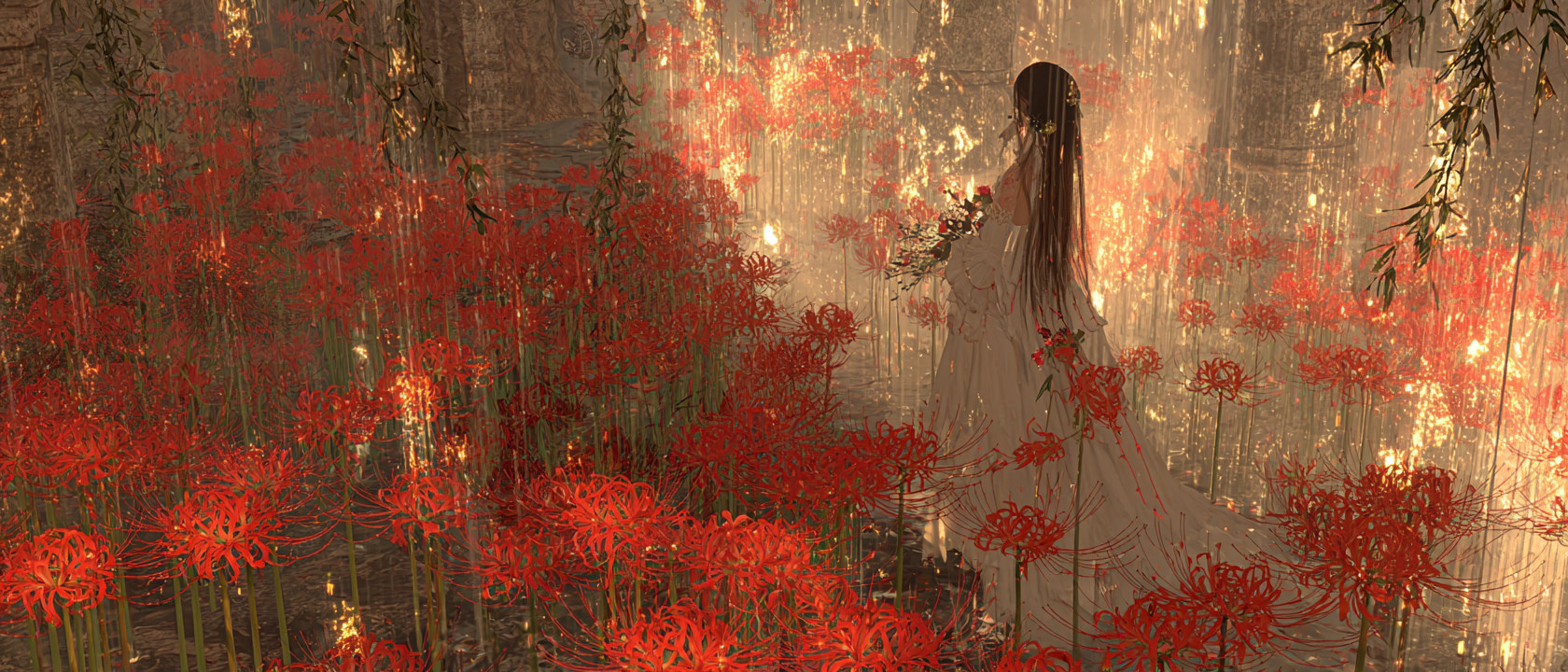 꽃무릇: 페르세포네의 마지막 선물, 이승과 저승을 잇는 붉은 다리 - 9월에만 나타나는 신비한 꽃과 생사의 경계를 넘나드는 여신