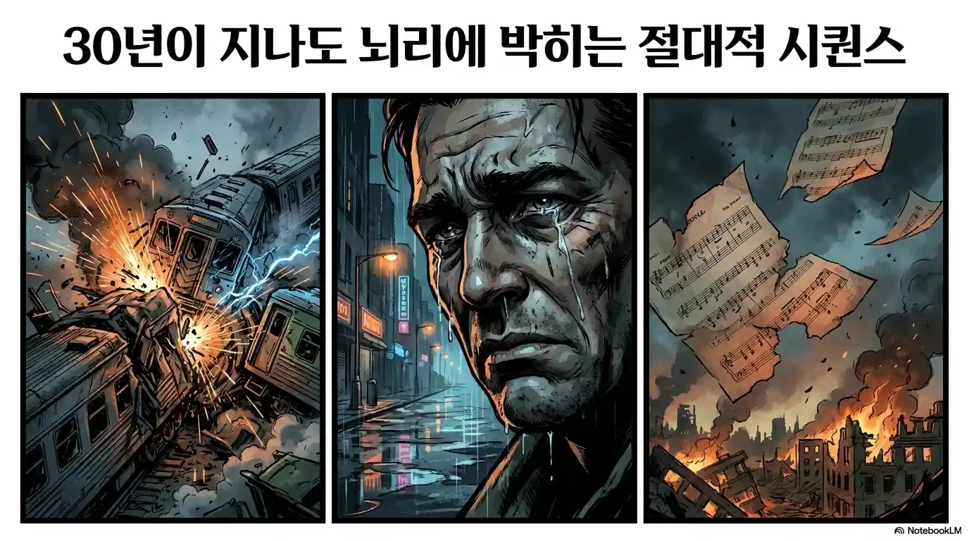 피스메이커 도입부 열차 충돌 장면