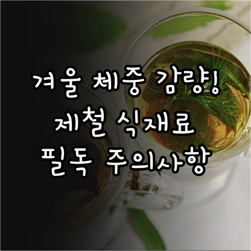 겨울철 건강하게 살 빼는 법과 제철 ..