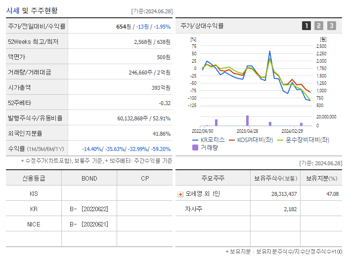 KR모터스_기업개요