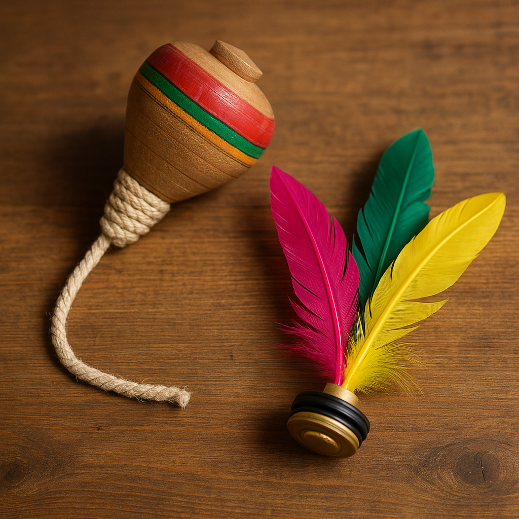 중국의 전통 놀이(팽이, 제기)와 현대 감성 장난감