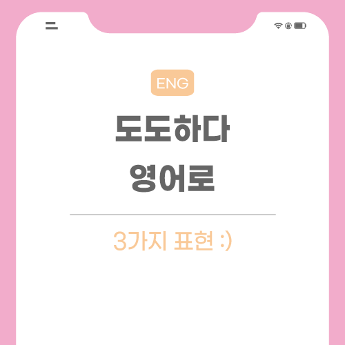 도도하다-영어로-포스팅-메인