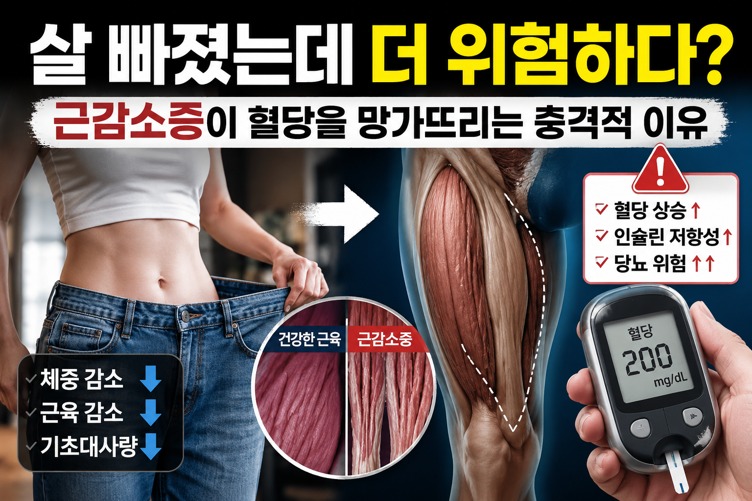 살 빠졌는데 더 위험하다?