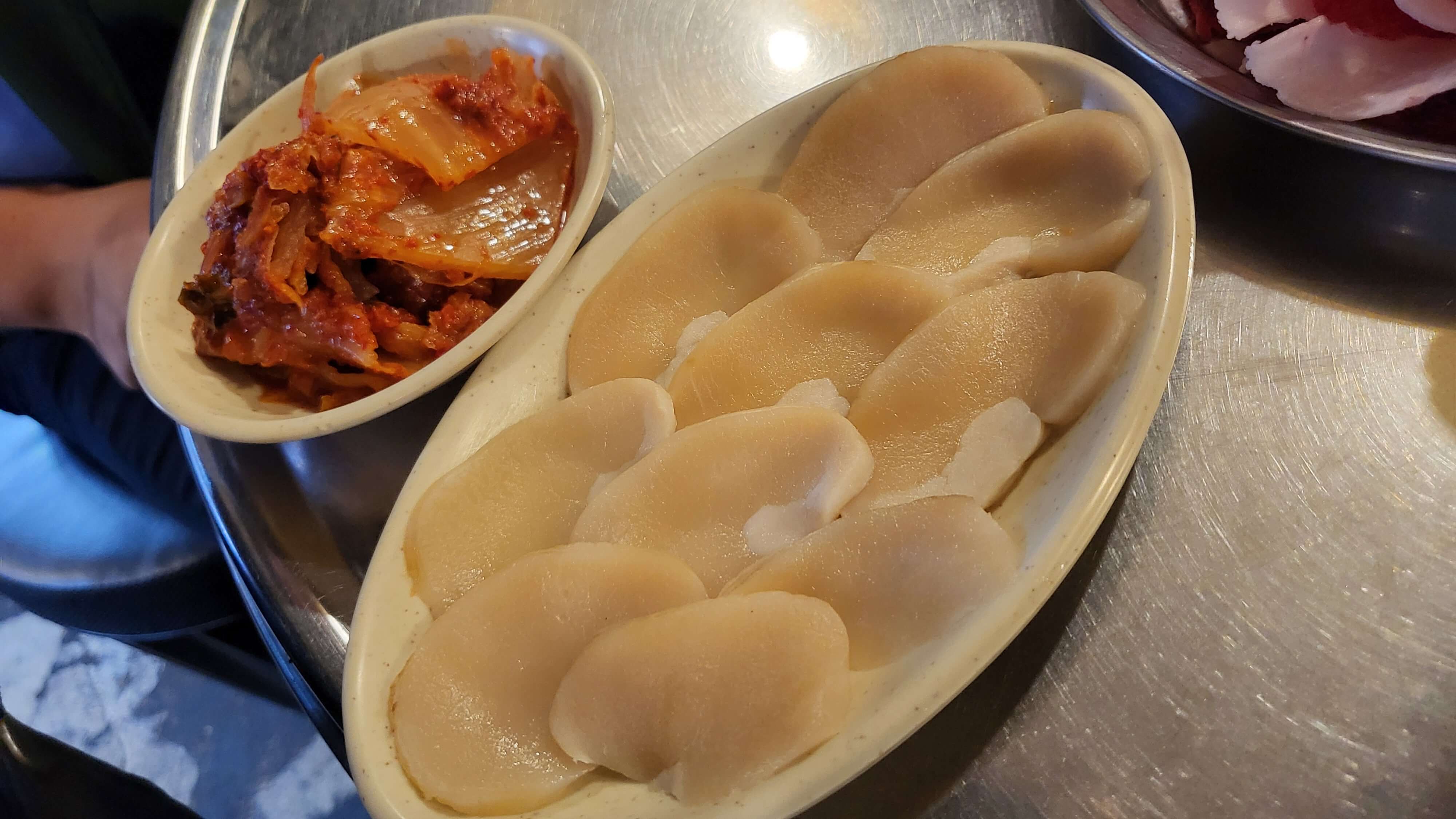 영동소금구이 키조개관자 묵은지