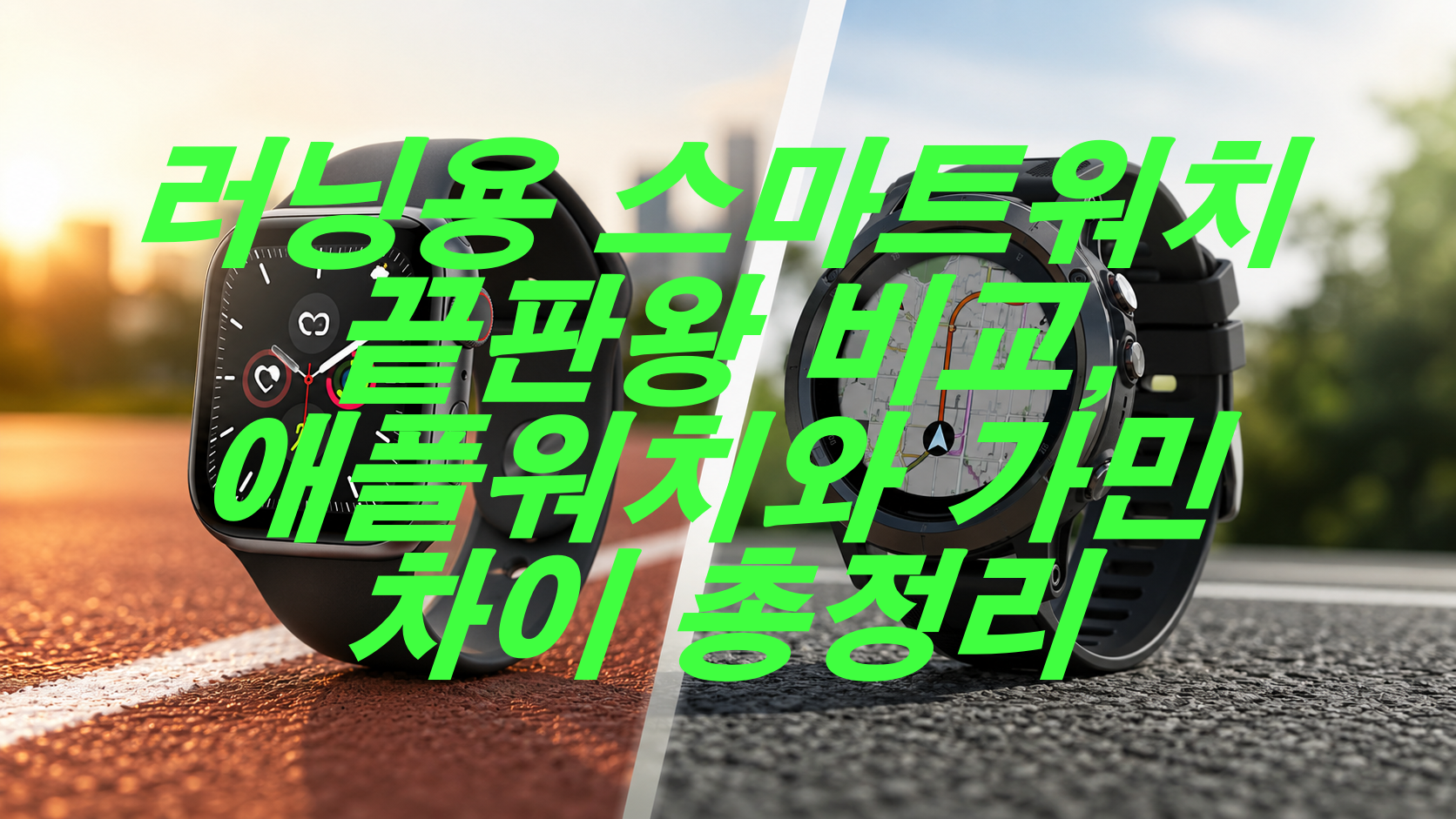러닝용 스마트워치 끝판왕 비교, 애플워치와 가민 차이 총정리