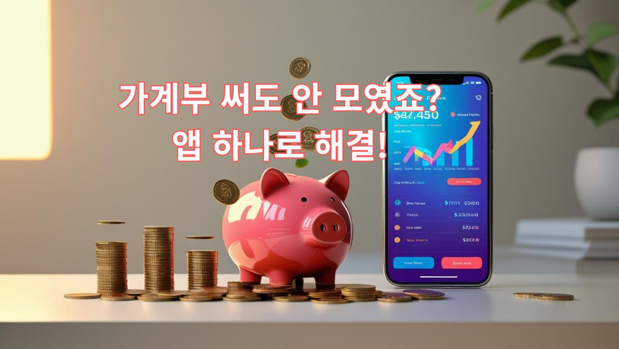 가계부 써도 안 모였죠? 앱 하나로 해결!