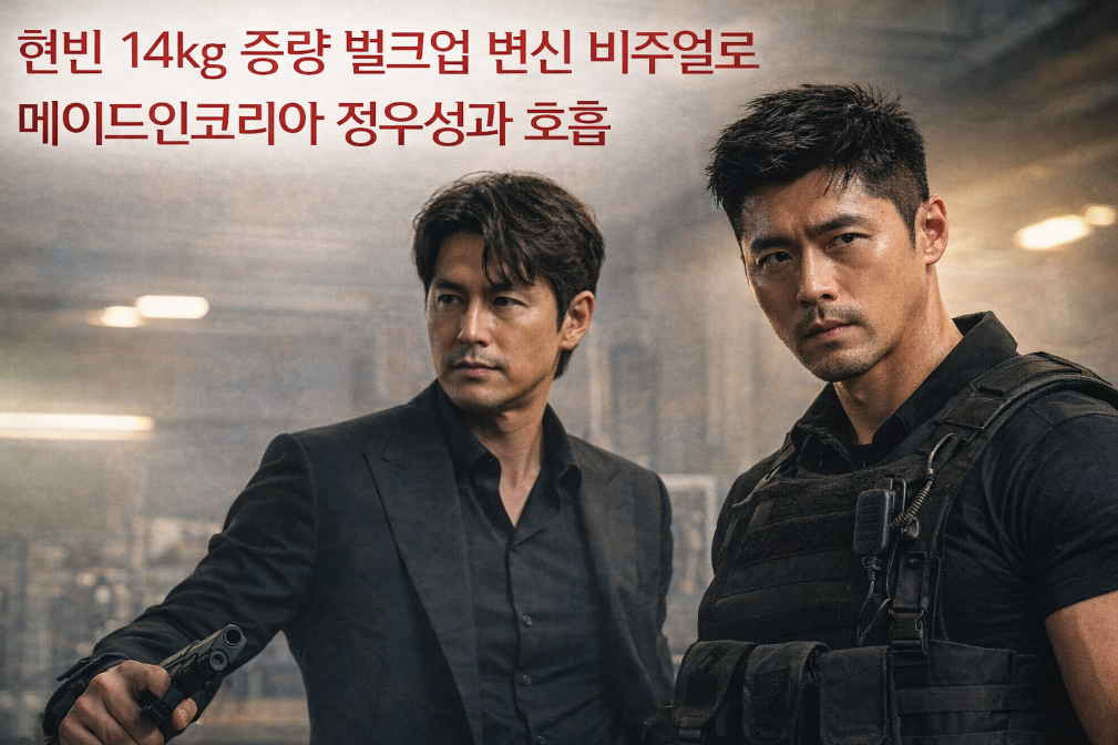 현빈 14kg 벌크업 변신, 정우성과 메이드인코리아 케미 폭발
