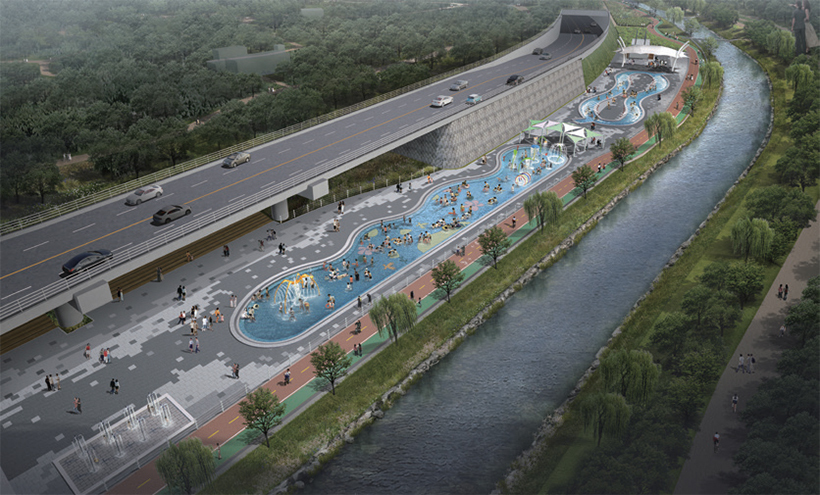 양재천수영장 조감도 (서초구청)