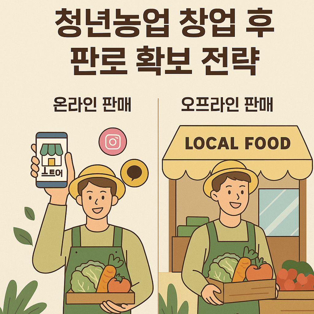 청년농업 창업 후 판로 확보 전략 온라인 오프라인 판매법