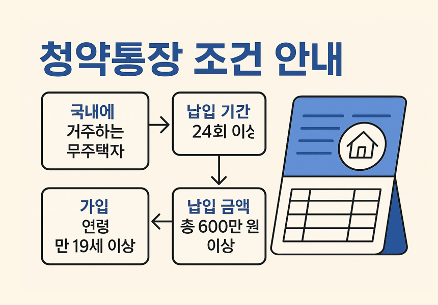 청년 청약통장 혜택 요약 이미지