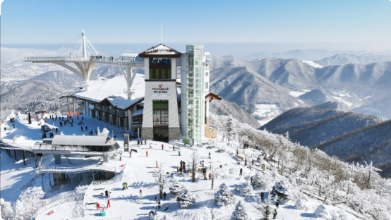 용평스키장 정상