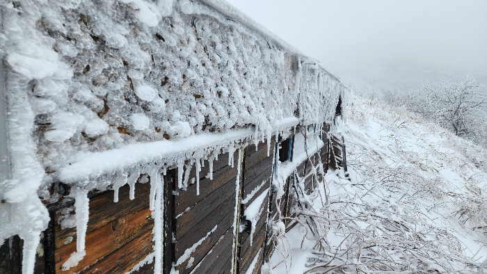 눈오는신불산 등산후기