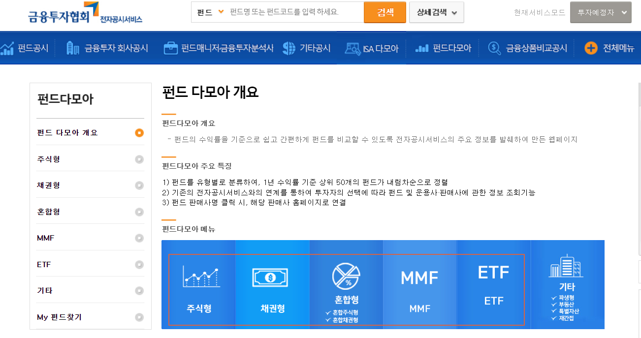 펀드 종류