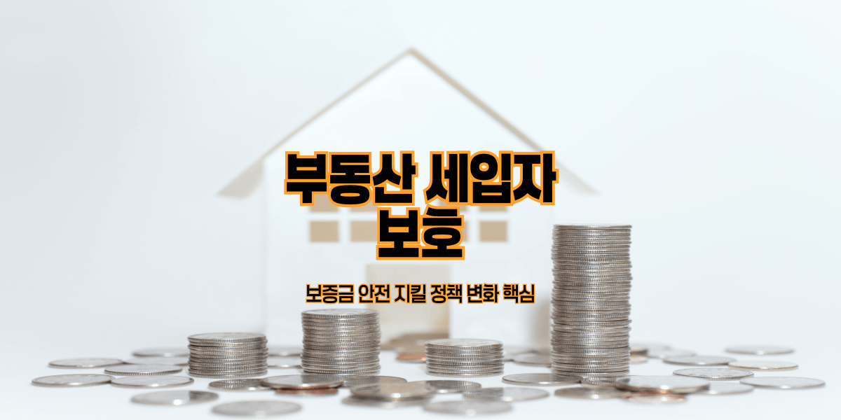부동산 세입자 보호｜보증금 안전 지킬 정책 변화 핵심