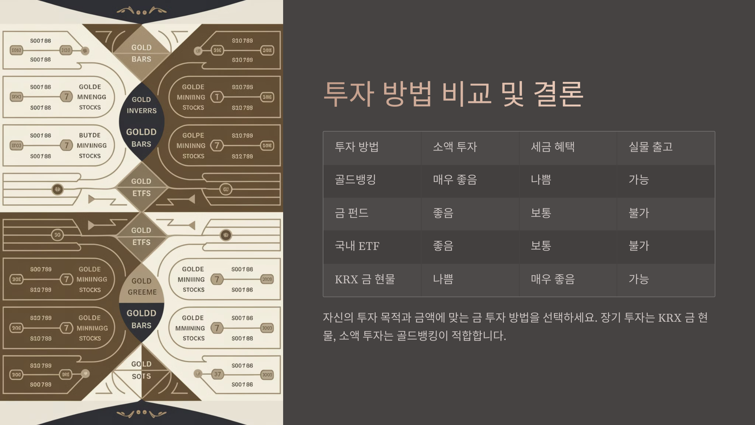 금투자 방법 총 비교