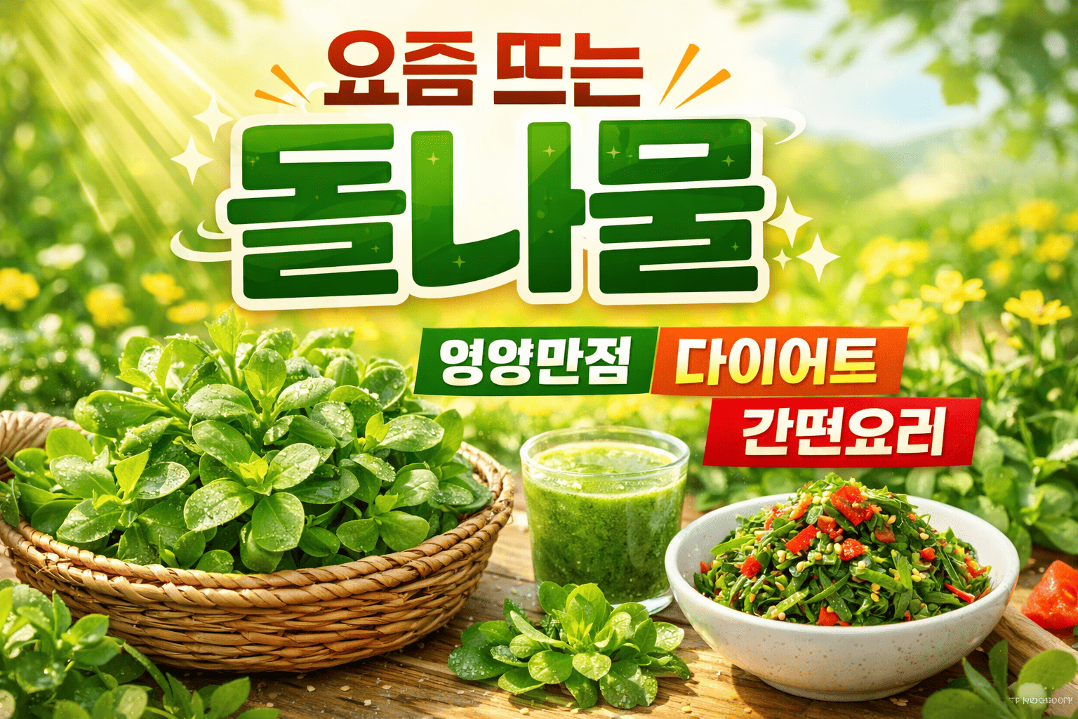 요즘 뜨는 돌나물 (봄나물, 영양성분, 간편요리)