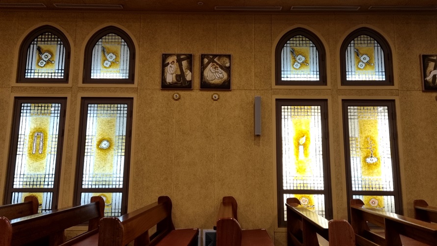 당고개 순교성지 유리화, 십자가의 길 사진