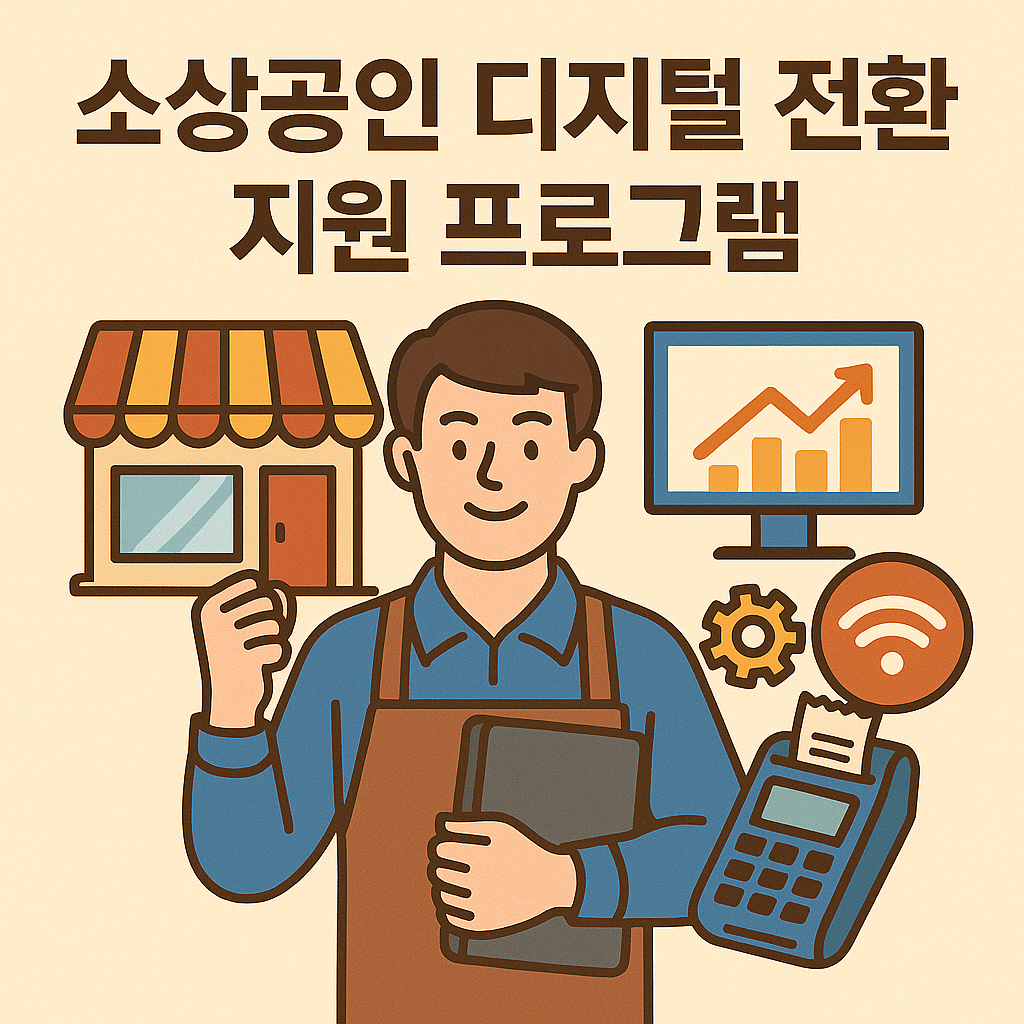 소상공인 디지털 전환 지원 프로그램 포스터 이미지