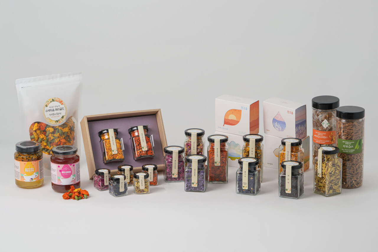 6시 내고향 충남 청양의 식용 꽃 카페 꽃이 머무는 자리 (꽃차, 꽃비빔밥, 꽃김밥 맛집)