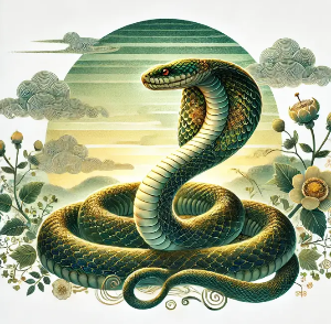 초록-뱀