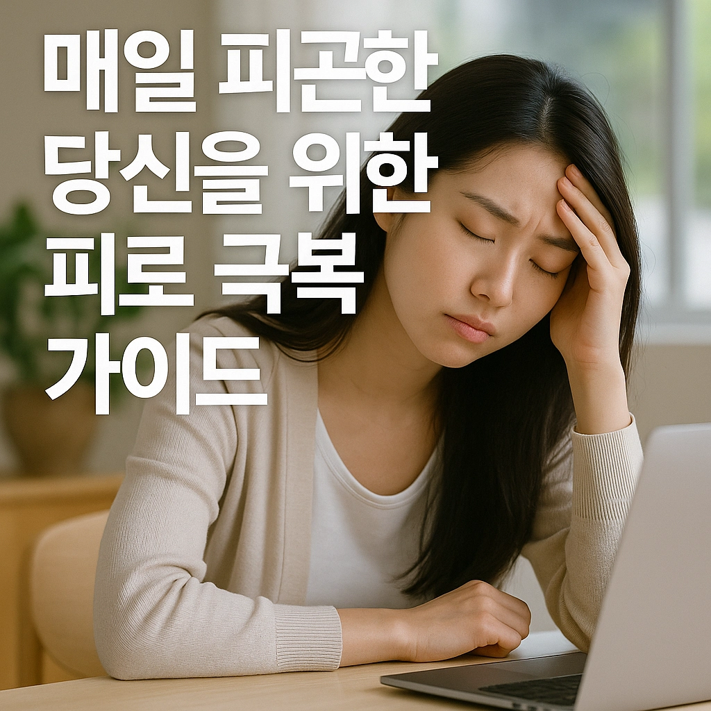 매일 피곤한 당신을 위한 피로 극복 가이드