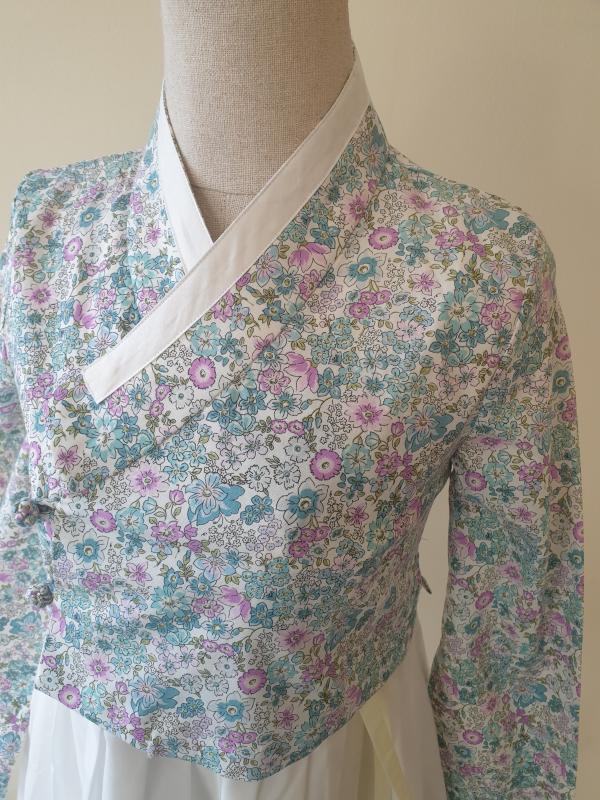 생활한복 플라워패턴 면저고리(4가지)