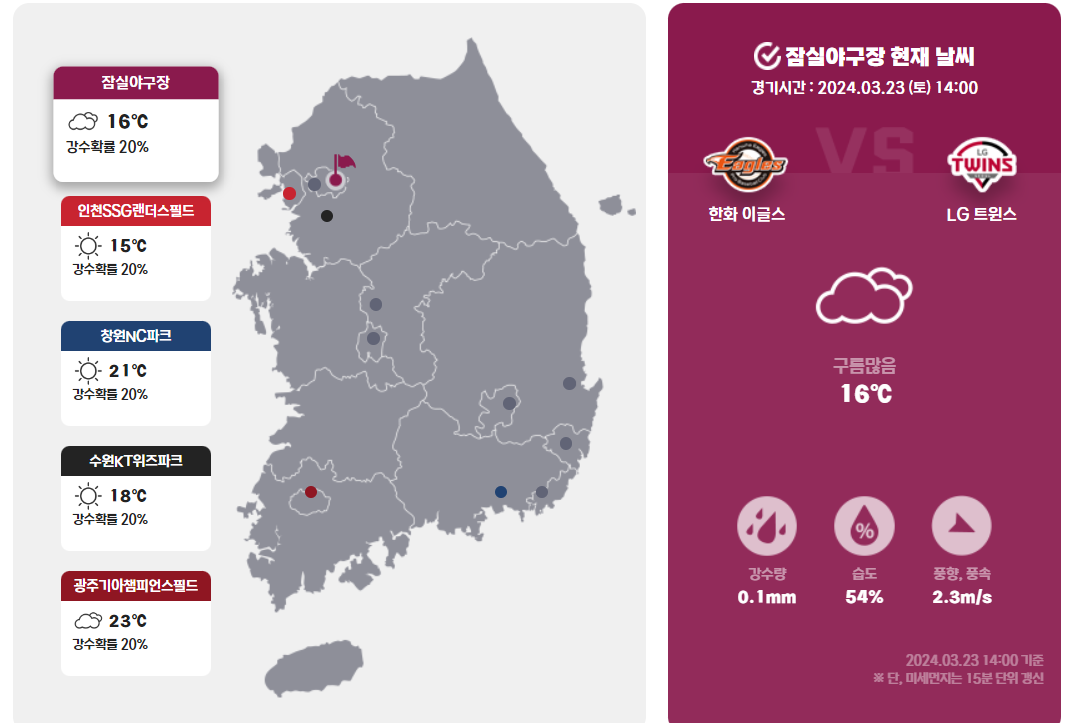 2024 프로야구 KBO 일정 티켓 야구장