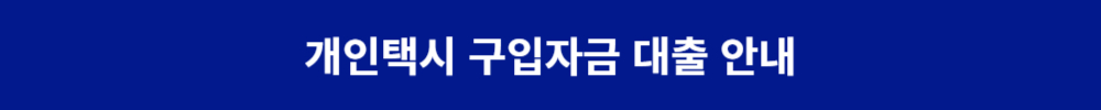 인천 개인택시 시세 조회 평균수입 자격 총 안내