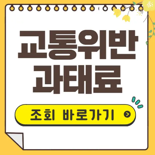 교통위반 과태료