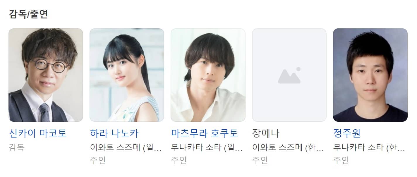 스즈메의 문단속 출연진