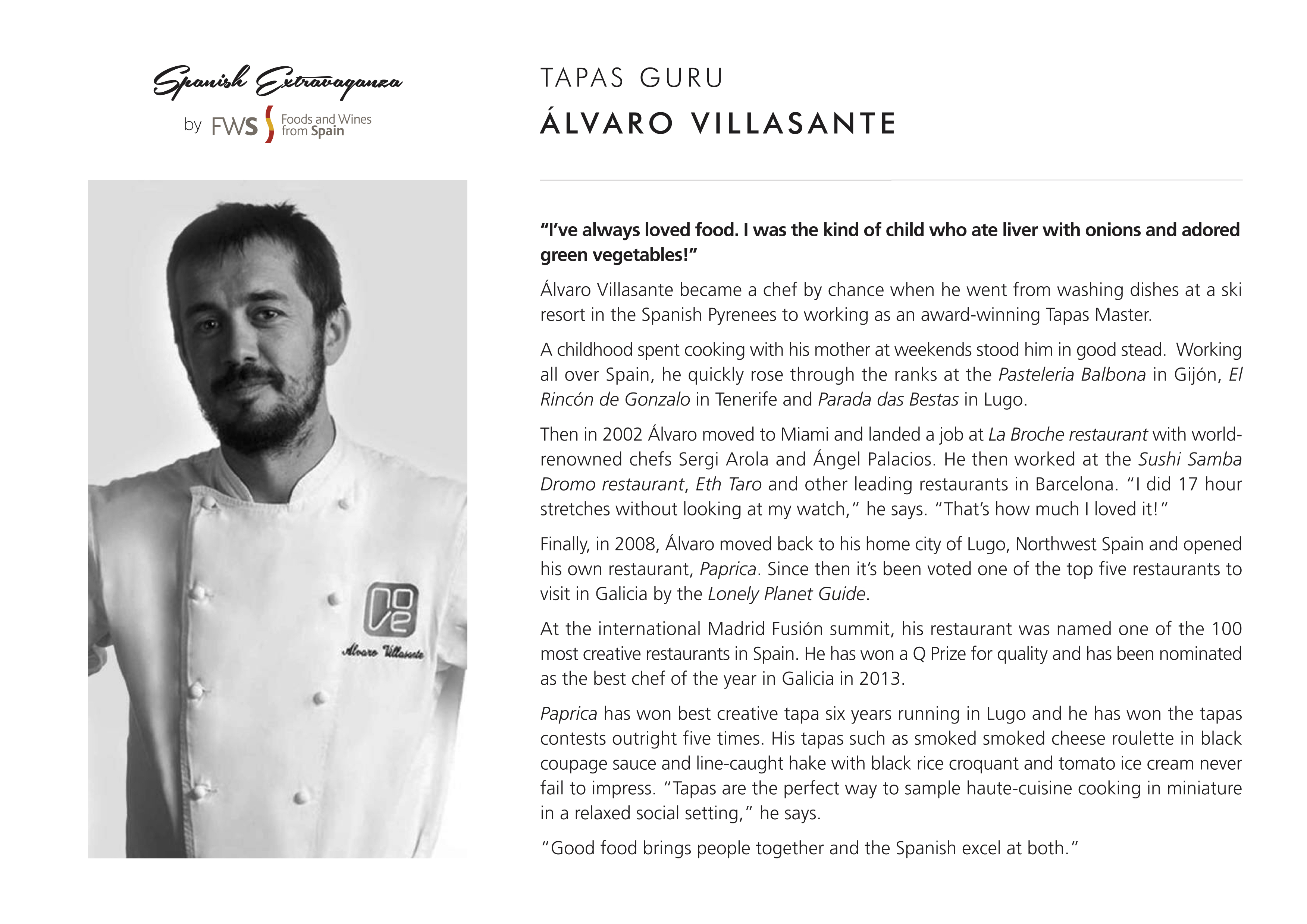 TAPAS GURU &Aacute;LVARO VILLASANTE