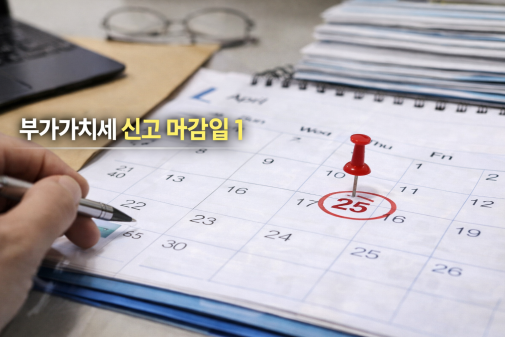 부가가치세 신고 마감일 놓치면 끝! 3분 총정리