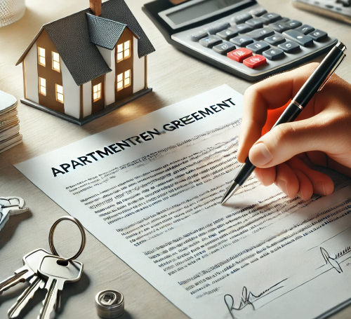 아파트 계약 필수 체크리스트 썸네일 - 계약서와 집 키 이미지