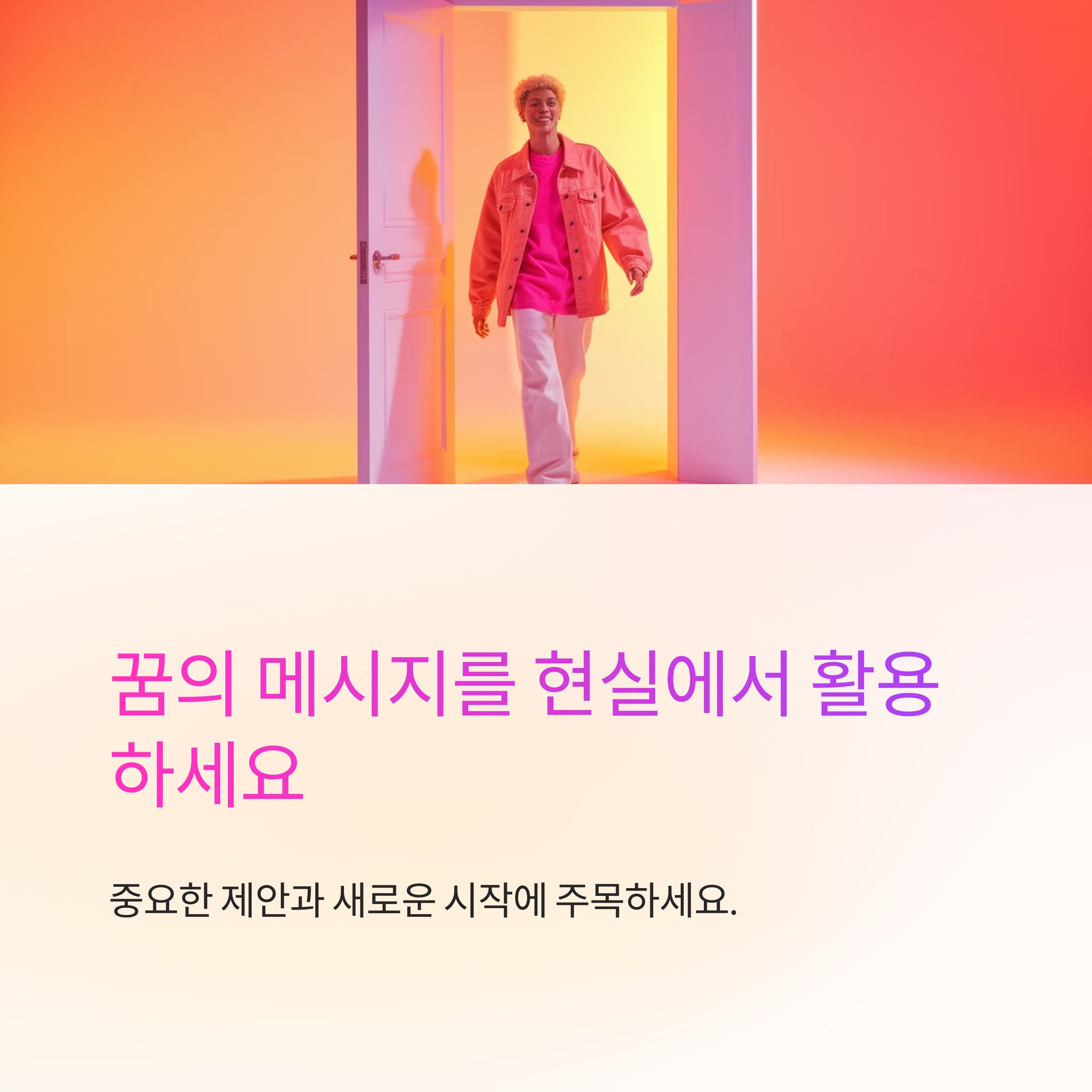 커다란 문을 열고 들어가는 꿈