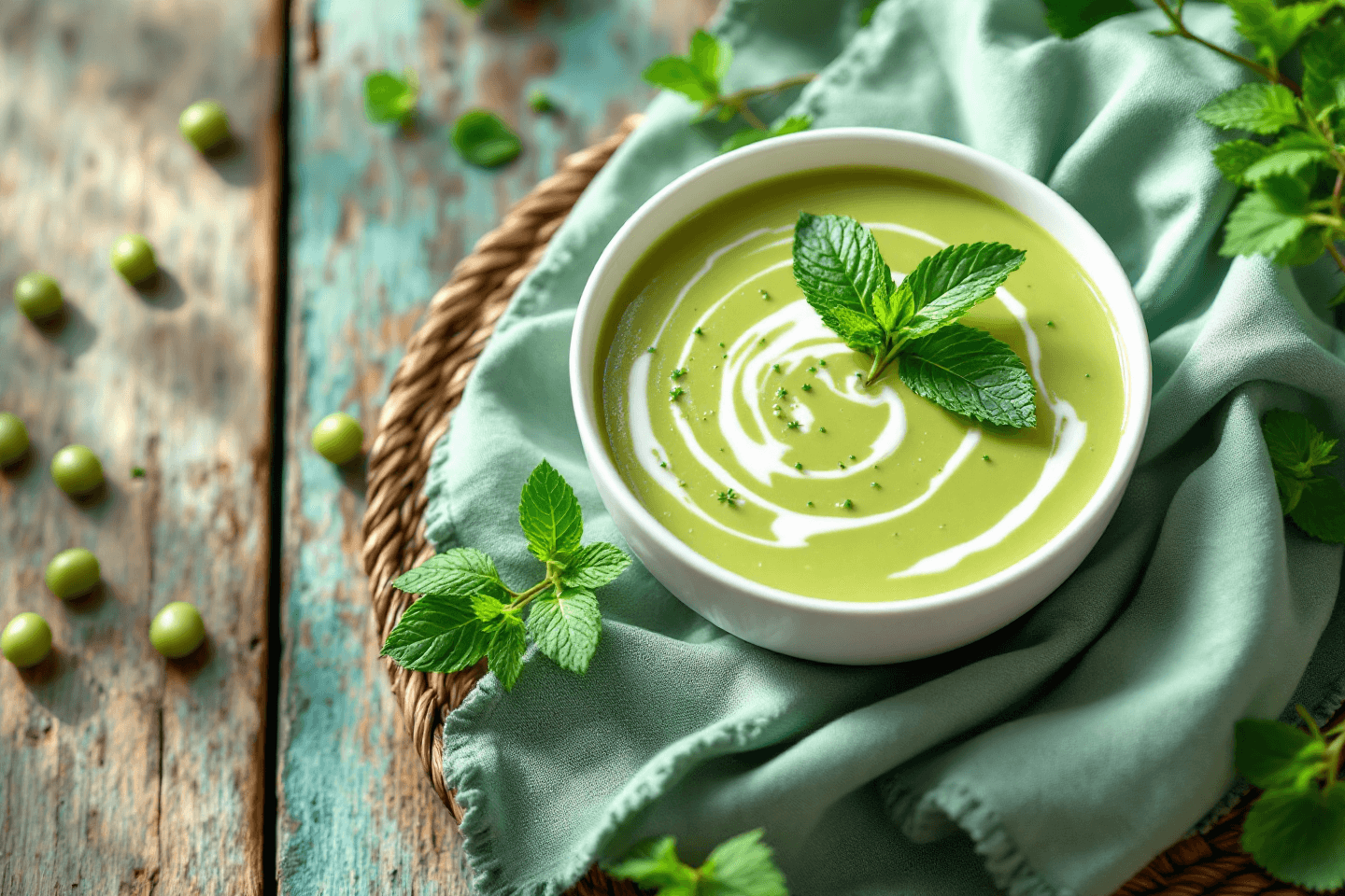 완두콩 사진입니다.