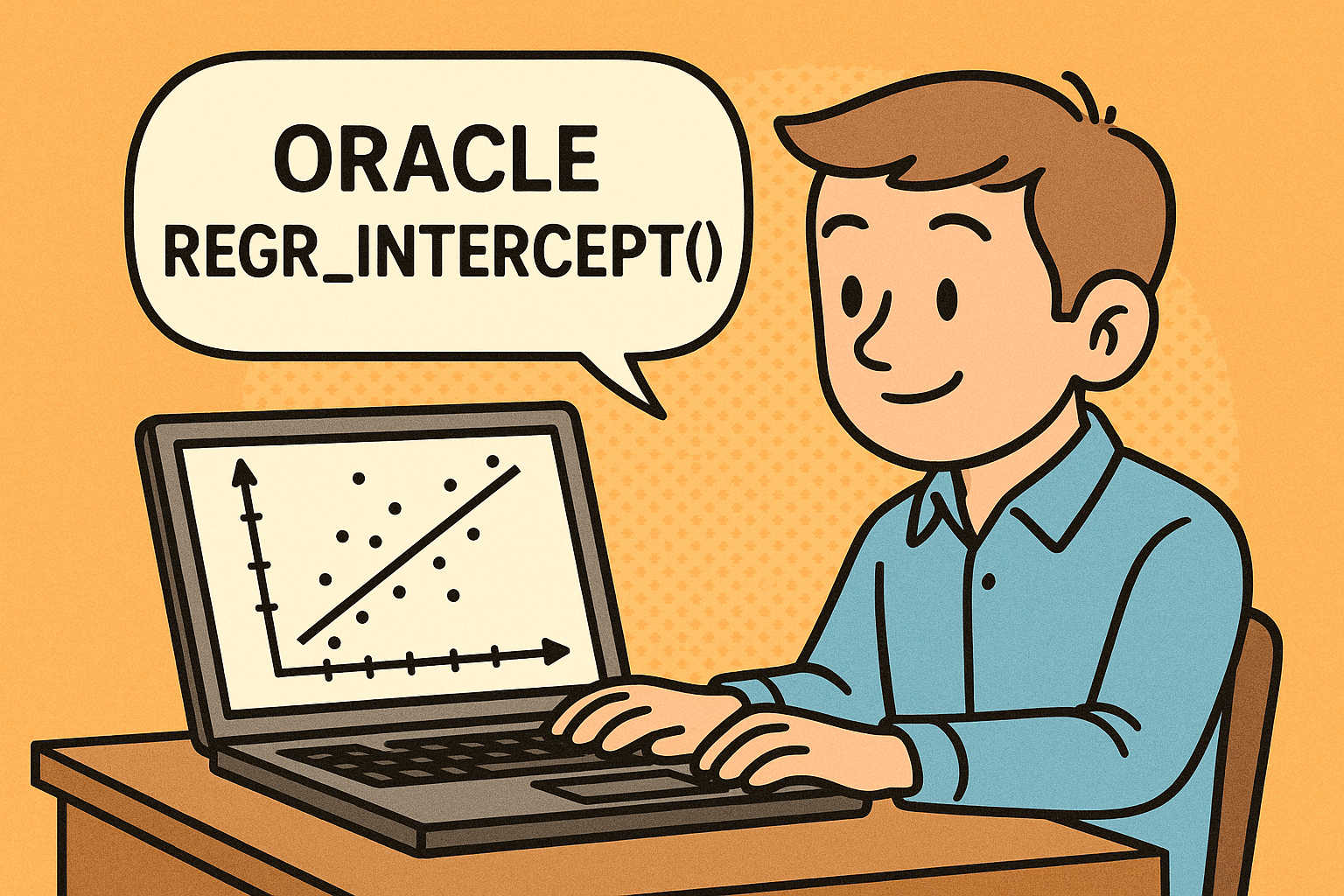 오라클 REGR_INTERCEPT() 실전 예제로 회귀분석 절편 구하기