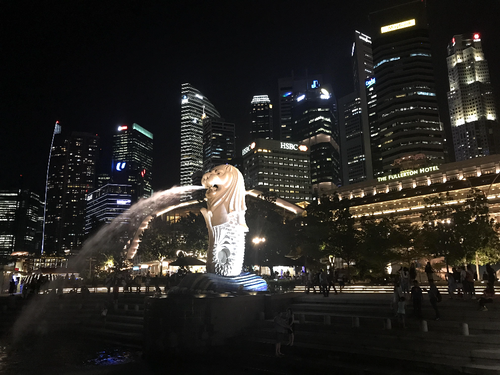 머라이언 공원 사자상