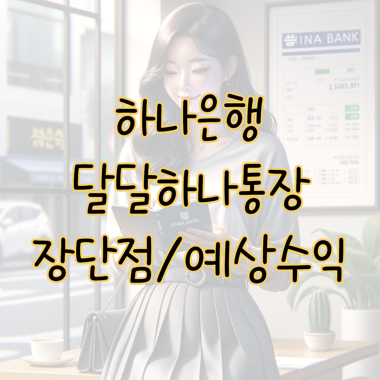 하나은행 달달 하나통장 주부 생활비 관리에 도움이 되는 파킹통장 표지