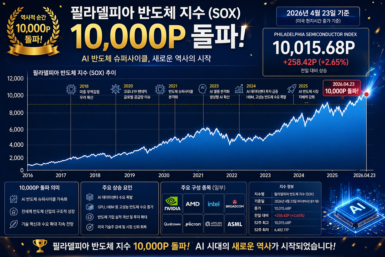 필라델피아 반도체 지수 차트