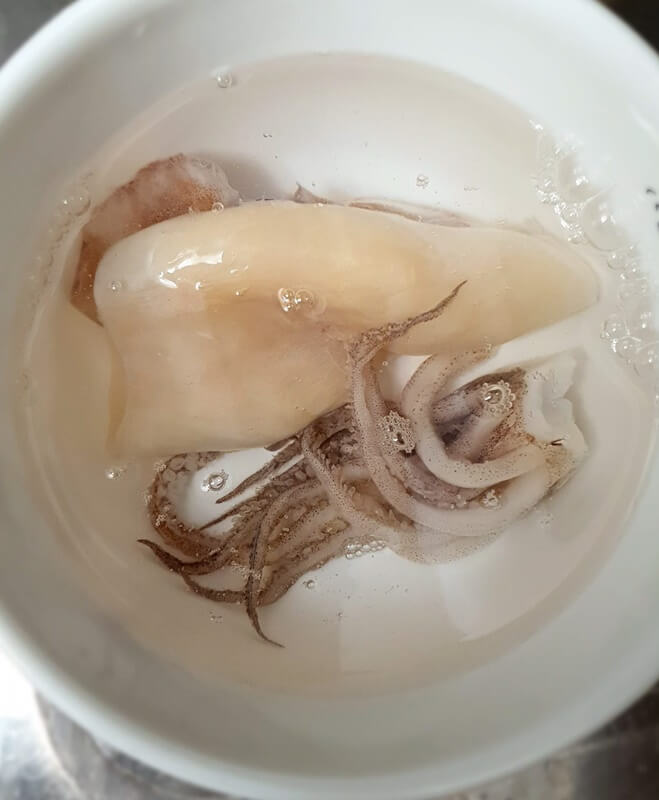 오징어-해동하기