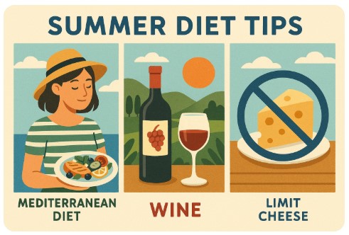여름철 유럽식 다이어트 팁 이미지